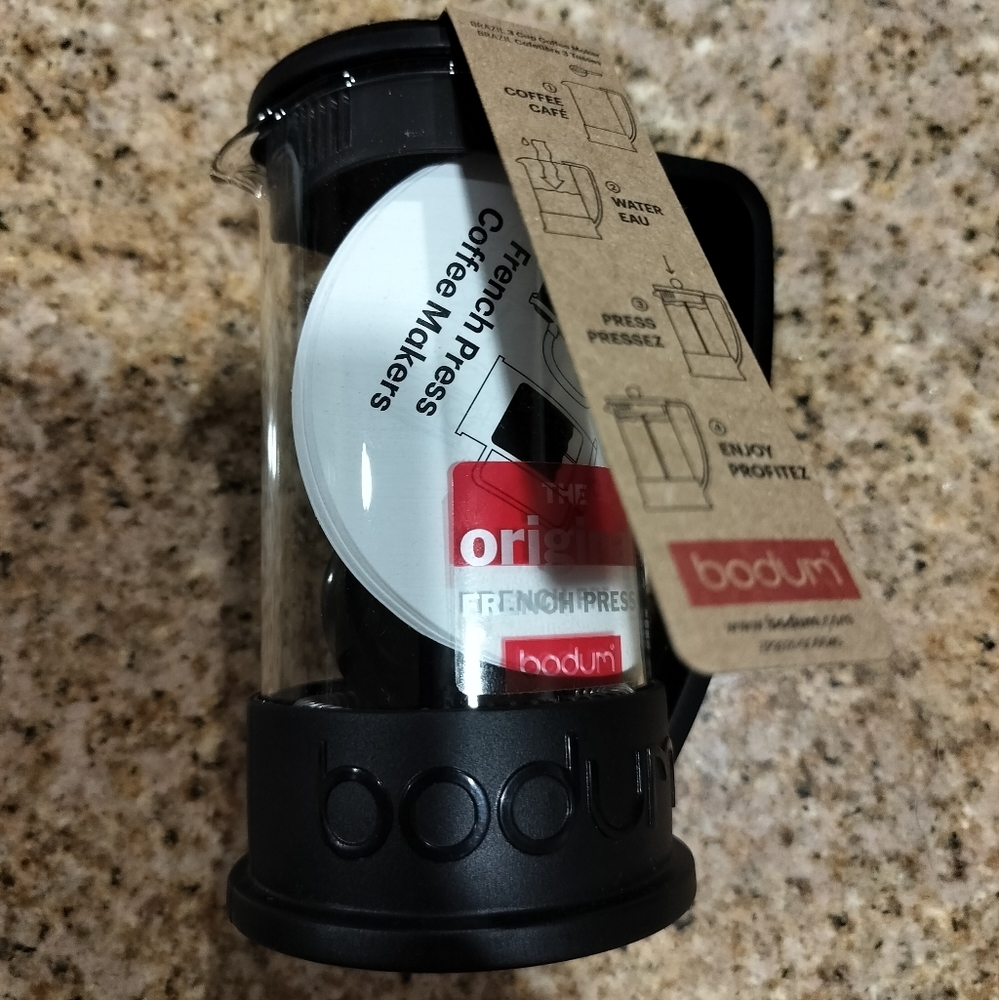 Bodum the original French press coffee maker 3 cup with measuring spoon NWT - Picture 3 of 5